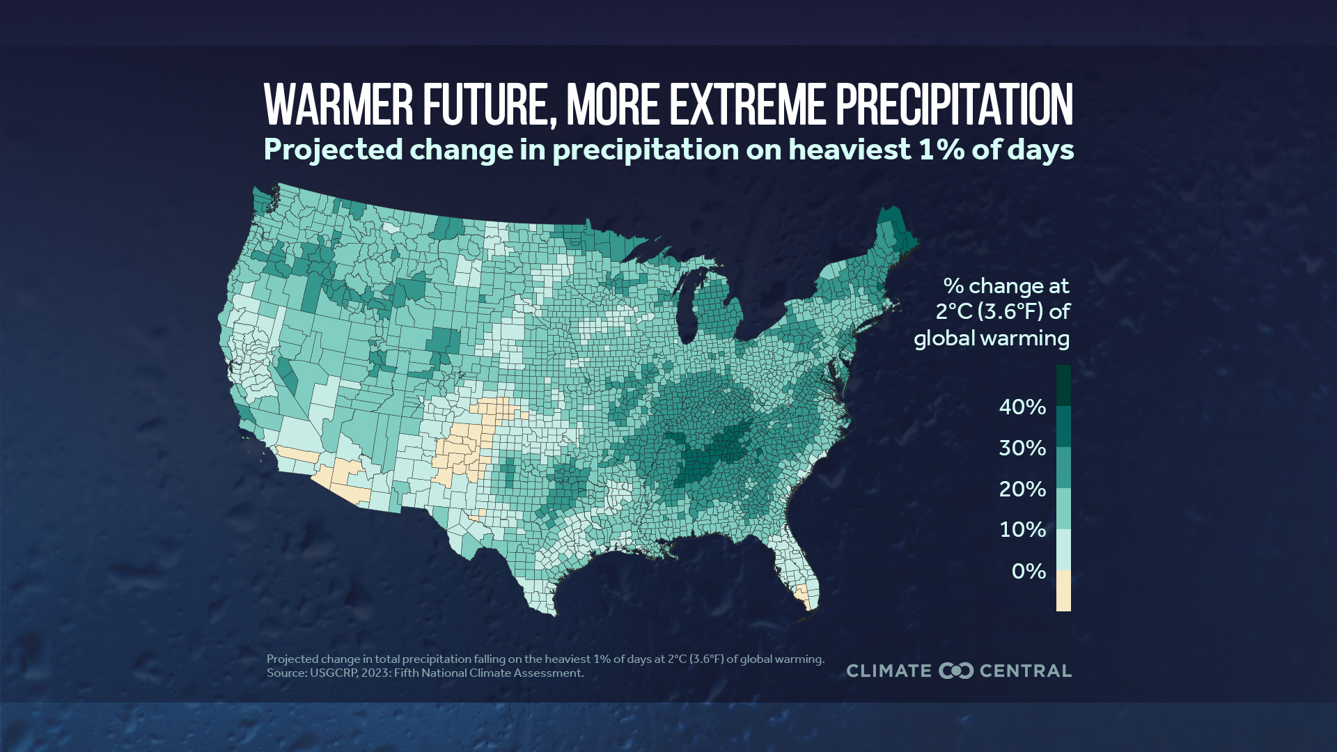 Infographic: Heavier downpours (Eugene, OR)
