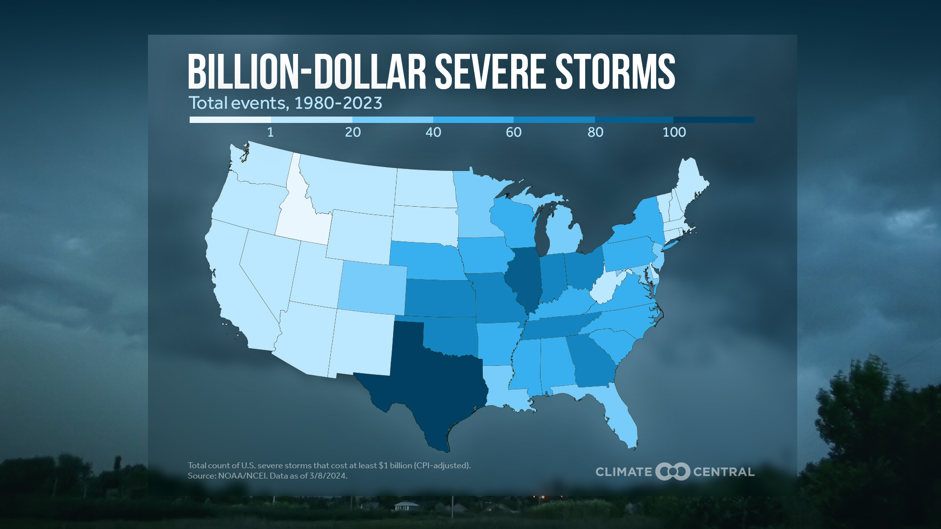 Infographic: Changes in severe storms (Oklahoma)