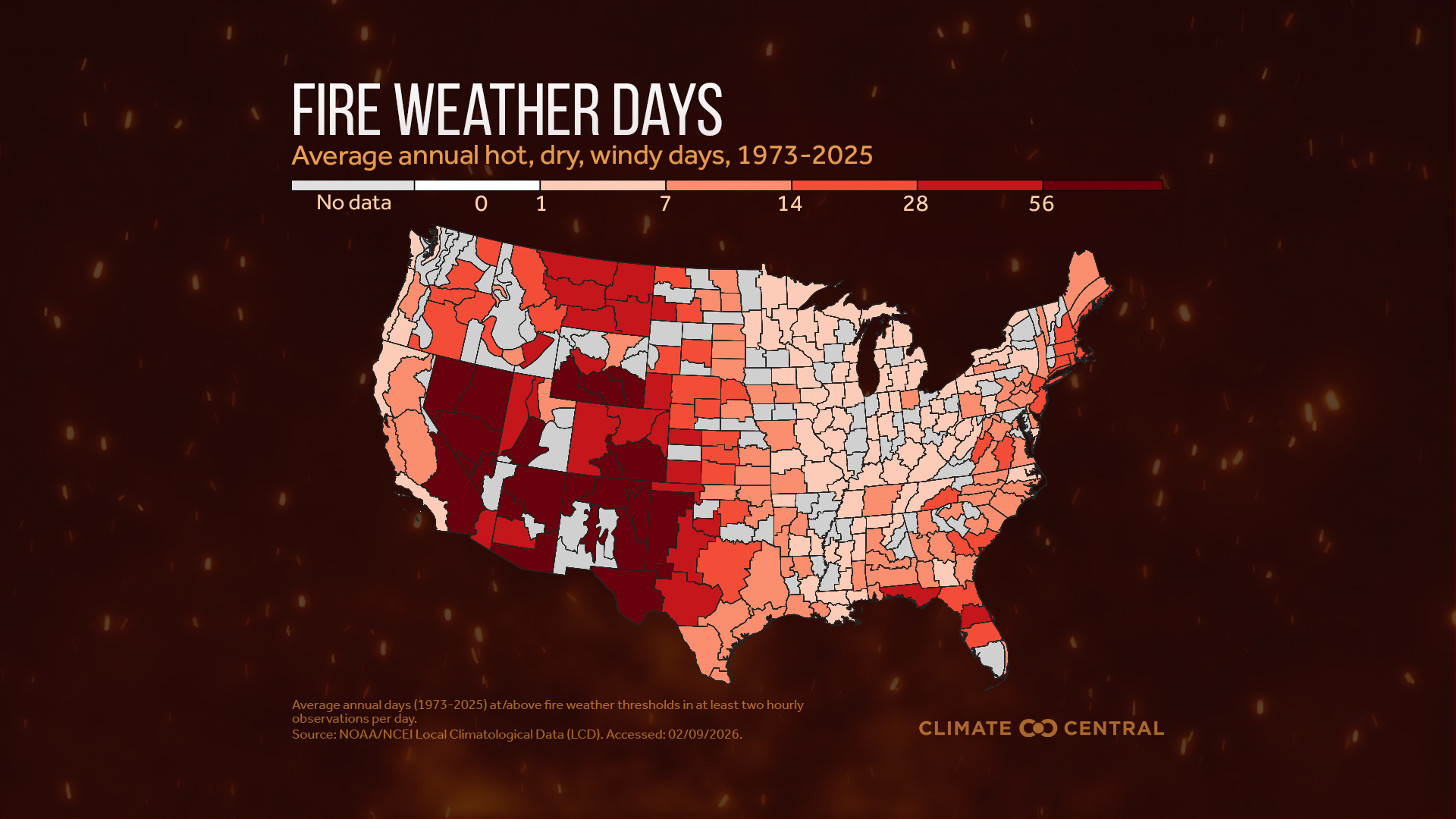 Here's where fire risk is changing in America.